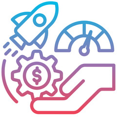 Investment Launch Icon