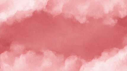 Fototapeta premium Soft pink watercolor texture with cloudy edges and a smooth gradient effect, ideal for backgrounds or artistic designs.