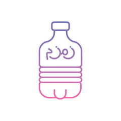 Zam Zam Icon vector stock illustration