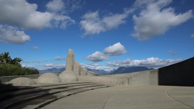 A monument built to celebrate the Afrikaans Language
