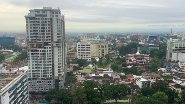 Timelapse video of medan capital city north sumatra indonesia