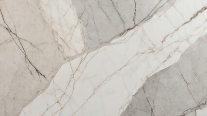 Abstract beige and gray marble texture with brown vein detail and polished surface design element