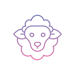Sheep Icon vector stock illustration