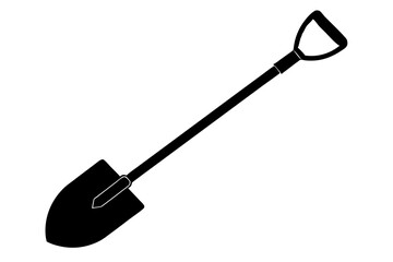 shovel silhouette vector, shovel Icon
