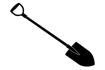 shovel silhouette vector, shovel Icon