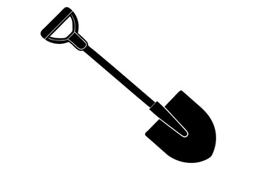 shovel silhouette vector, shovel Icon