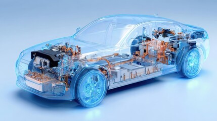 Transparent Visualization of Electric Vehicle Components
