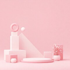 pink bathroom interior