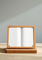 Board picture book children mock up blank. book mockup. 