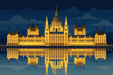 hungarian parliament building in budapest