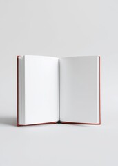 Minimal white open book hardcover mockup. book mockup. 