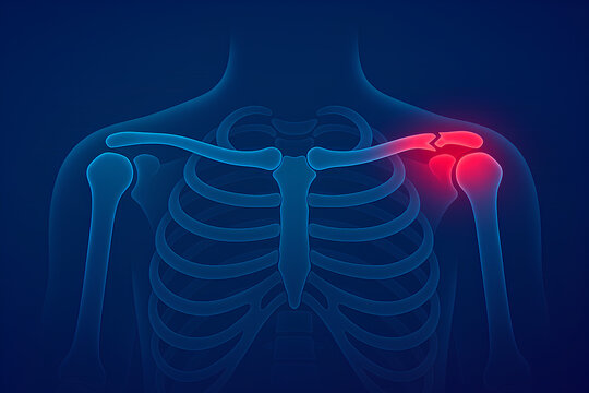 clavicle fracture illustration