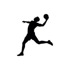 volleyball player silhouette