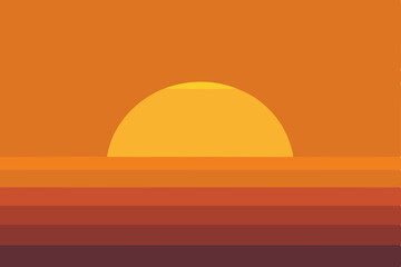 sunset in the mountains