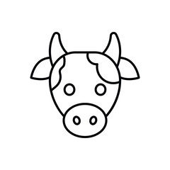 Cow Icon vector stock illustration