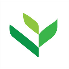 leaf's logo icon vector illustration template design