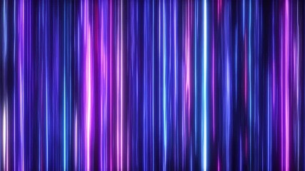 Dynamic vertical neon light streaks create a futuristic background loop - Powered by Adobe