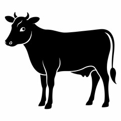 cow silhouette vector