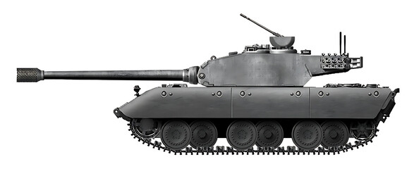 E-82 Ausf.F (Alternative E-series superheavy tank, with a new turret and 14cm gun) © Tikros