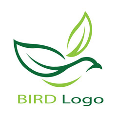 Fototapeta premium logo design eagle, nature, bird, leaf,. logo design template, icon, symbol, creative, idea