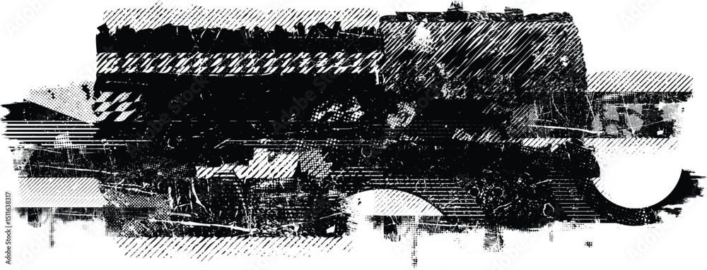 Poster Grunge textured banner with rough edges. Speckled texture. Overlay grunge texture . Simply place texture over any object to create grunge effect . Banner with scratched surface for your design.