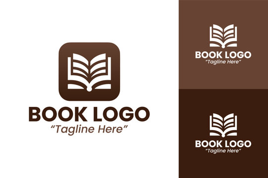 Creative and Professional Book Logo Designs for Education and Publishing