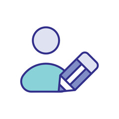 Contributor icon vector 