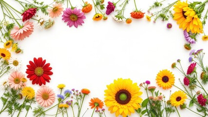 Creative Flower Arrangement Layout for Summer Design