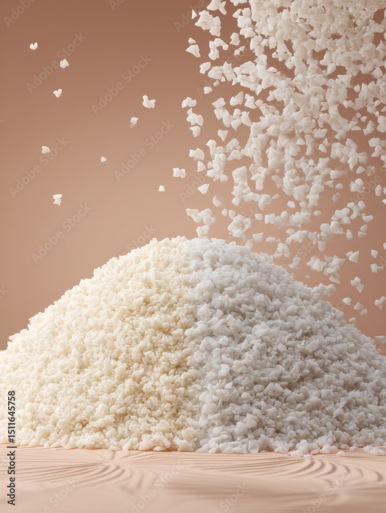 Aufkleber frozen cauliflower rice in a branded pouch displayed with a blurred background for a clean and moder