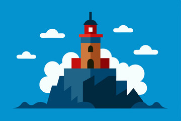 lighthouse on the sea