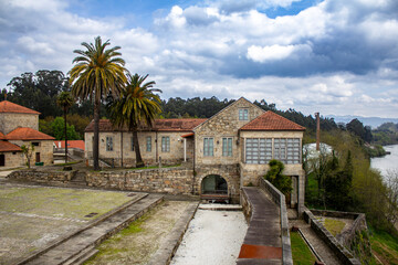 Fototapeta premium Casa del Conde (Count's House) in Salvaterra de Miño Fortress, Galicia, Spain