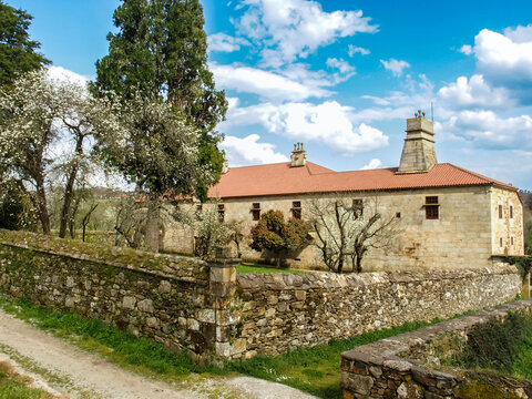 17th Century Pazo de Li&ntilde;ares Manor House in Galicia, Spain