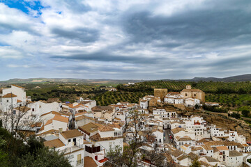 Setenil de las Bodegas is a unique "pueblo blanco" famous for its houses built directly into rock overhangs. Cádiz, Andalusia, Spain.