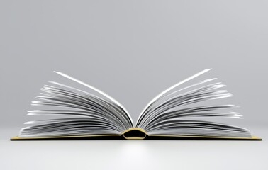 The inviting allure of an open book awaiting readers.