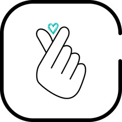 Love Hand Icon