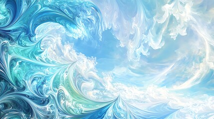 Fototapeta premium Abstract swirling sky