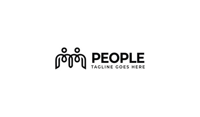People logo with Icon concept