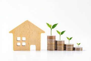 Investing in real estate growth concept home loan mortgage and financial planning ideas