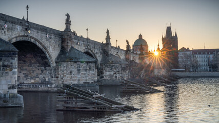 Fototapeta premium good morning Praque - Guten Morgen Prag