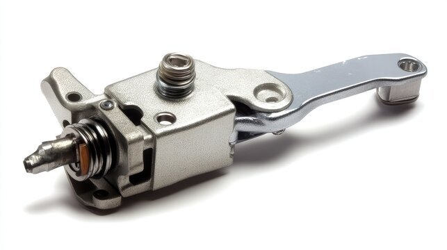 ABS sensor shown with mounting bracket on white background