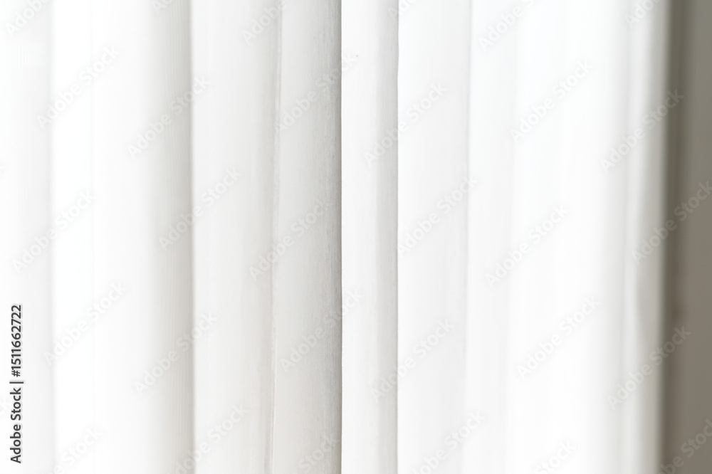 Leinwandbilder White light and soft subtle shadow create gentle vertical gradient texture, forming clean background. minimal pattern plain surface shows elegant lines and curves, providing simple decor