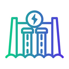 energy Line Gradient Icon