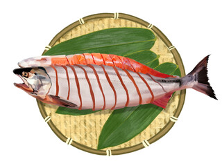 鮭（切り身）ザル付き
