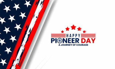  Happy Pioneers Day,background Vector illustration  