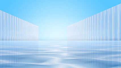 Blue and simple space scene car advertisement background image