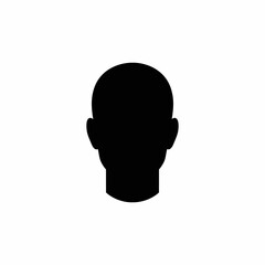 Flat Black Silhouette Vectors of Human Body and Internal Organs on White Background