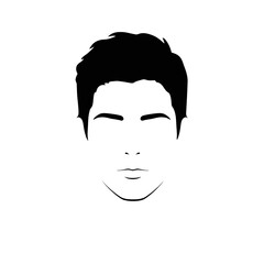 Flat Black Silhouette Vectors of Human Body and Internal Organs on White Background