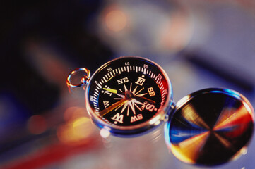 Compass showing north direction © abc foto