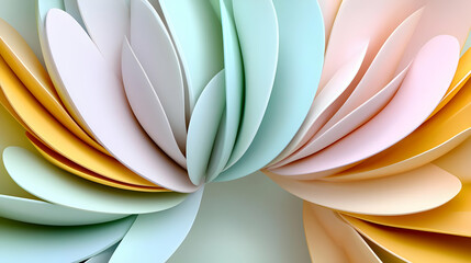 Obraz premium Abstract Colorful Swirling Shapes Design