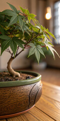 bonsai tree in a garden